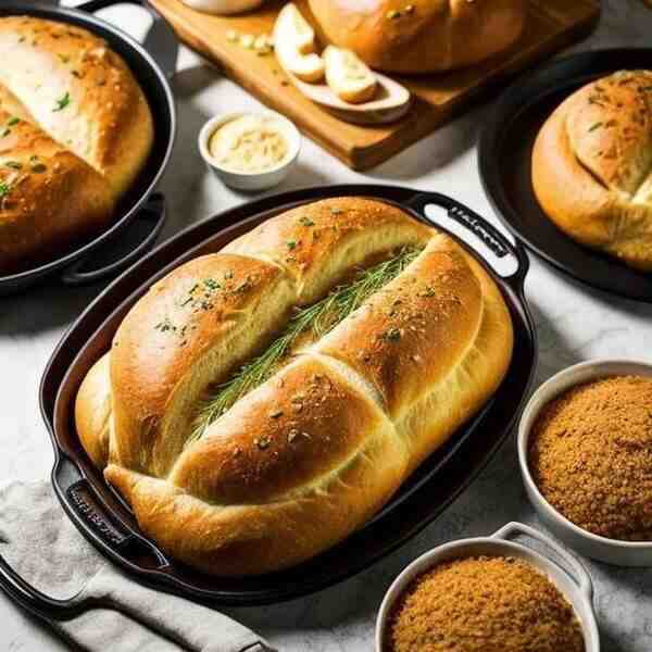 Курица запеченная с хлебом